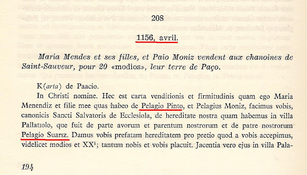 Paio Soares Pinto, o fundador da família Pinto