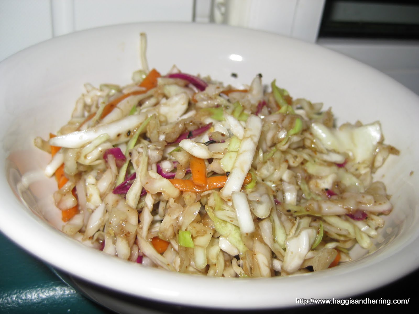 Recipes by the Haggis and the Herring Balsamic Coleslaw