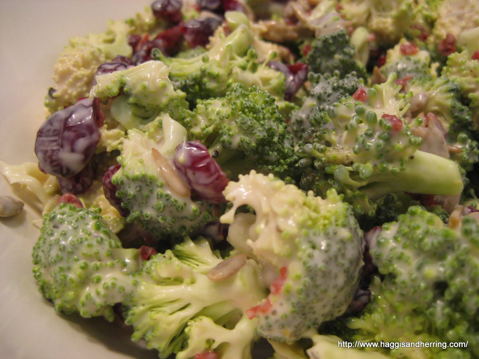 Recipes by the Haggis and the Herring Broccoli Salad with Cranberries