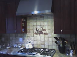 Kitchen tile mural