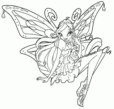 Winx Club Coloring Pages on Winx Club Coloring In Pages Tattoo