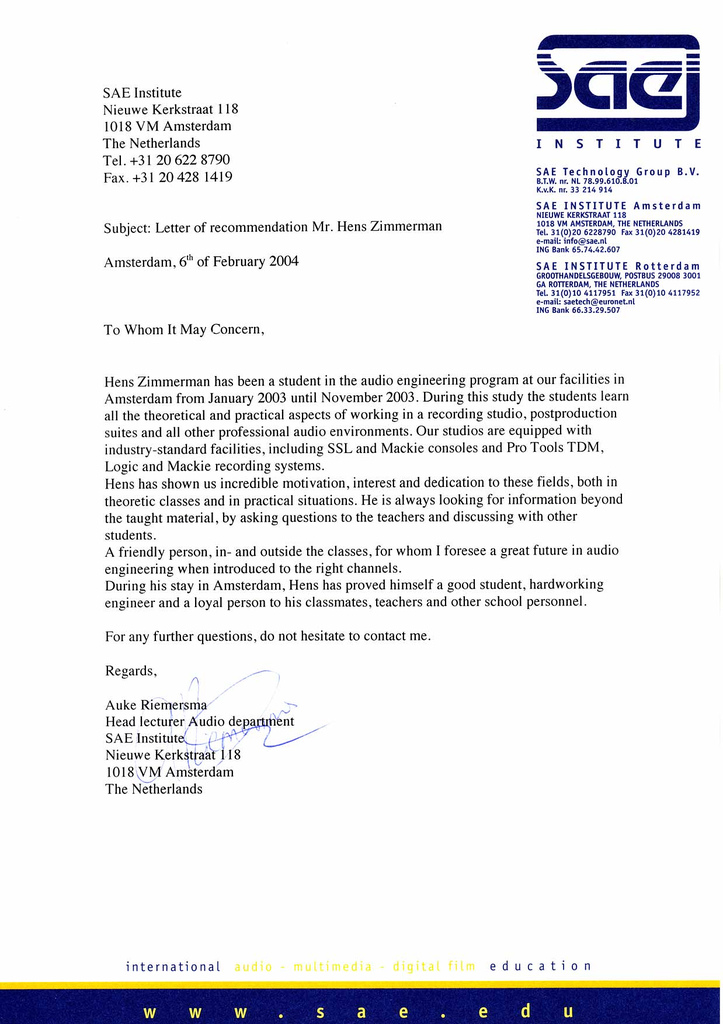 seiraducna letter of recommendation sample alumni recommendation letter