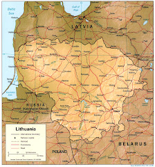 Map of Lithuania