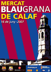 CARTELL MERCAT BLAUGRANA DE CALAF