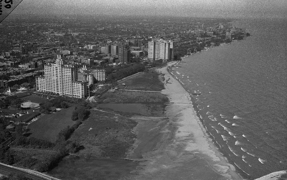 Uptown Chicago History Aeriel Edgewater, Chicago, from North of Foster