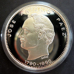Moneda Conmemorativa de los 200 años del Nacimiento de Páez