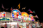Last night we took a ride with the girls after dinner to a carnival in a . (carnival)
