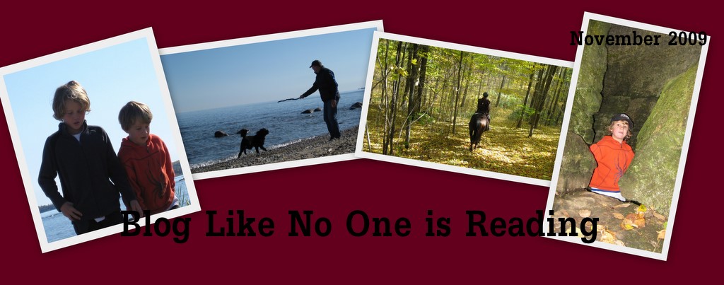Blog like no one is reading