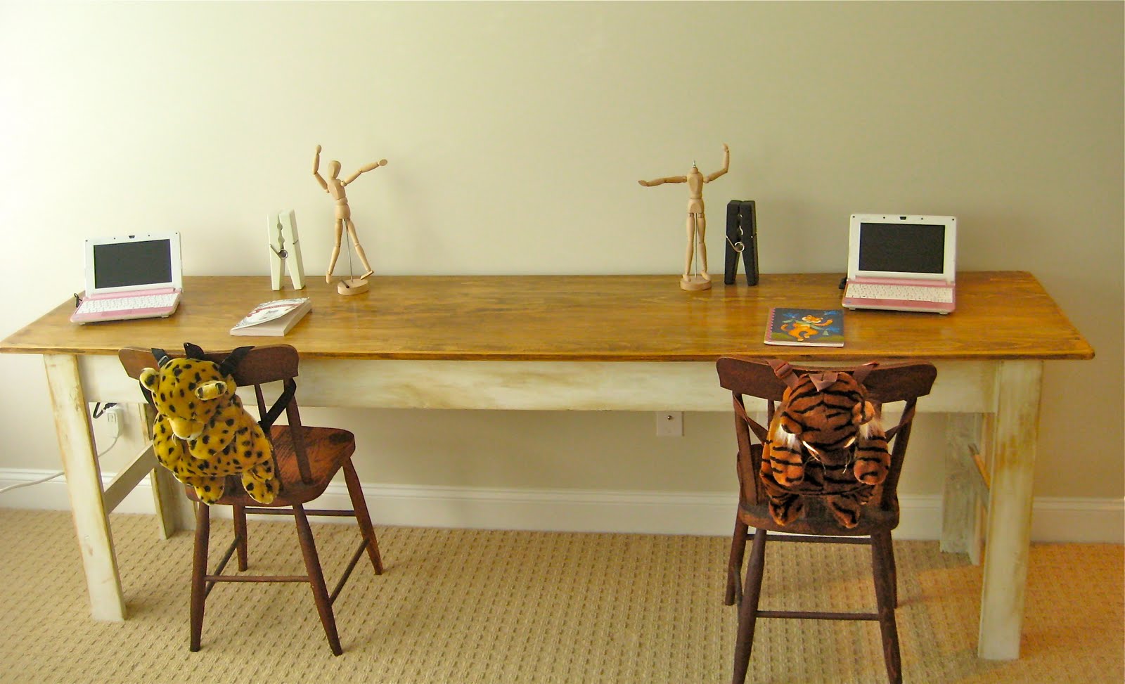 Deux Maison Narrow Farmhouse Table COMPLETED!