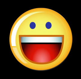 shows the Yahoo emoticons