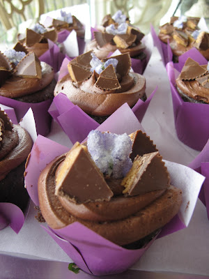 Purple Chocolate Cupcakes