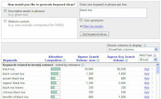Google keywordtool 4