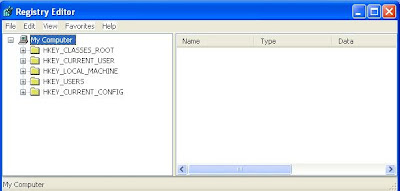 Registry Editor Window
