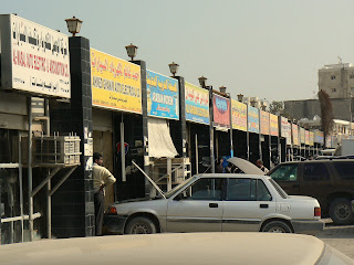 A street full of auto electricians