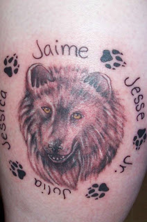 wolf tattoos, tattooing