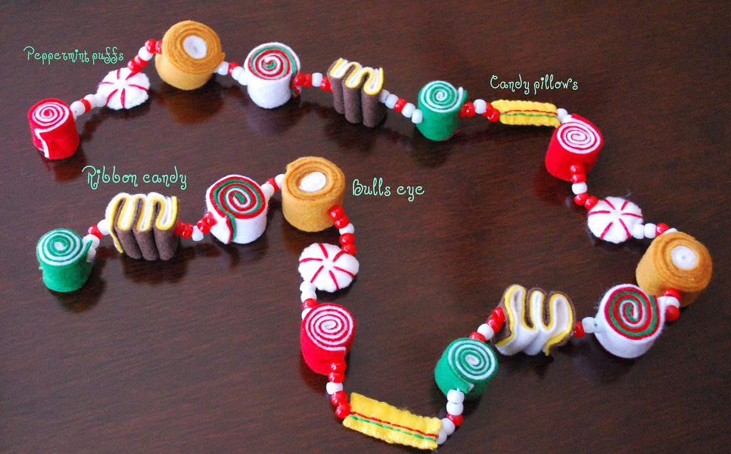 Hard Candy Christmas garland.