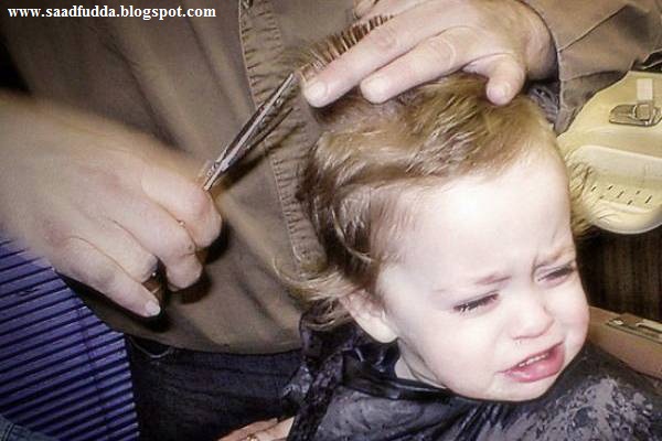 Children Hair Cutting Funny Pictures