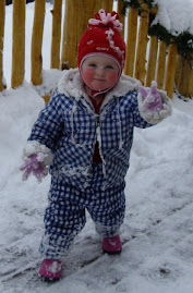 Lillie playing in the Snow