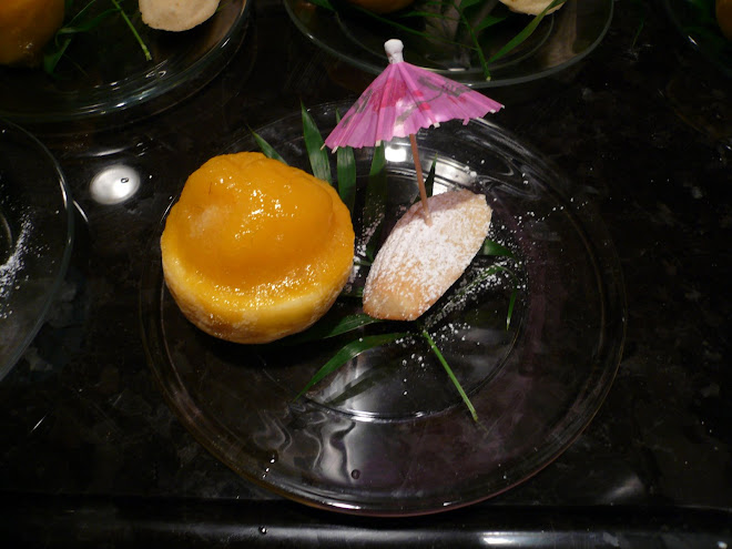 Mango Sorbet with a Coconut Madeleine