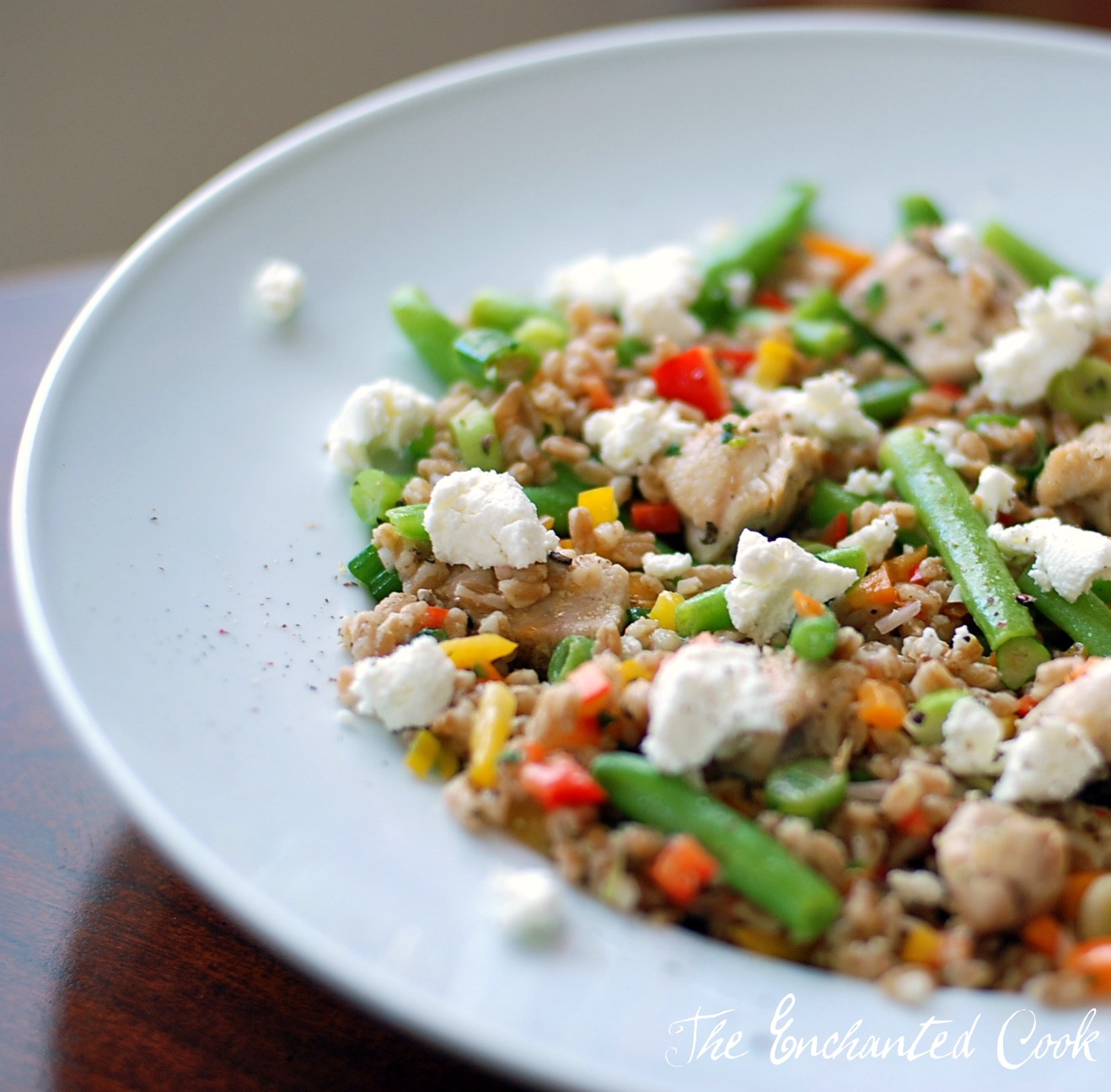 The Enchanted Cook Chicken and Farro Confetti Salad