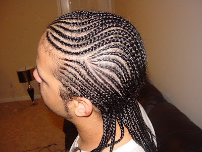 Mens Cornrows small braids
