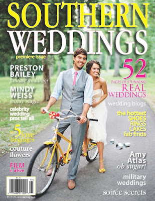  cover for Southern Weddings We'd been in contact with an editor at the 