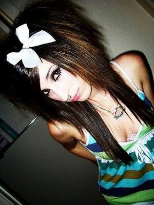 Cool Hairstyles For Girls With Long Hair For School. Long Emo Hair