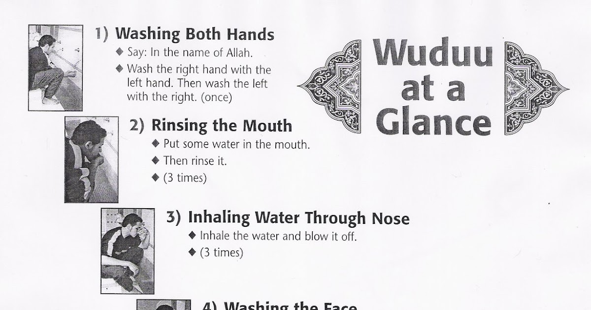 Islamic learner Steps of wudu