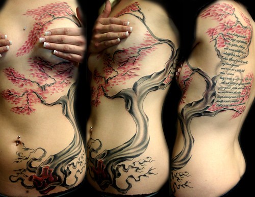 money tree tattoo. oak tree tattoo. women and