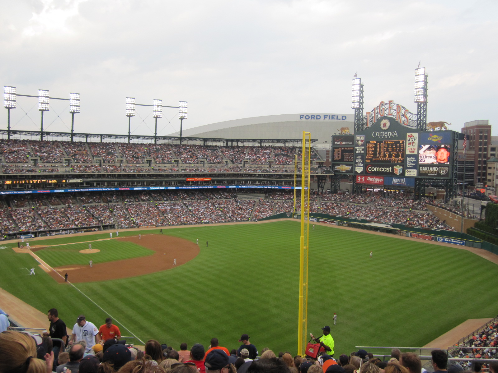 Comerica Park Detroit Tigers Bless You KuntzBurger Conquest