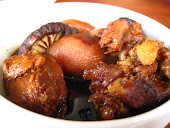 mushroom pork leg rice