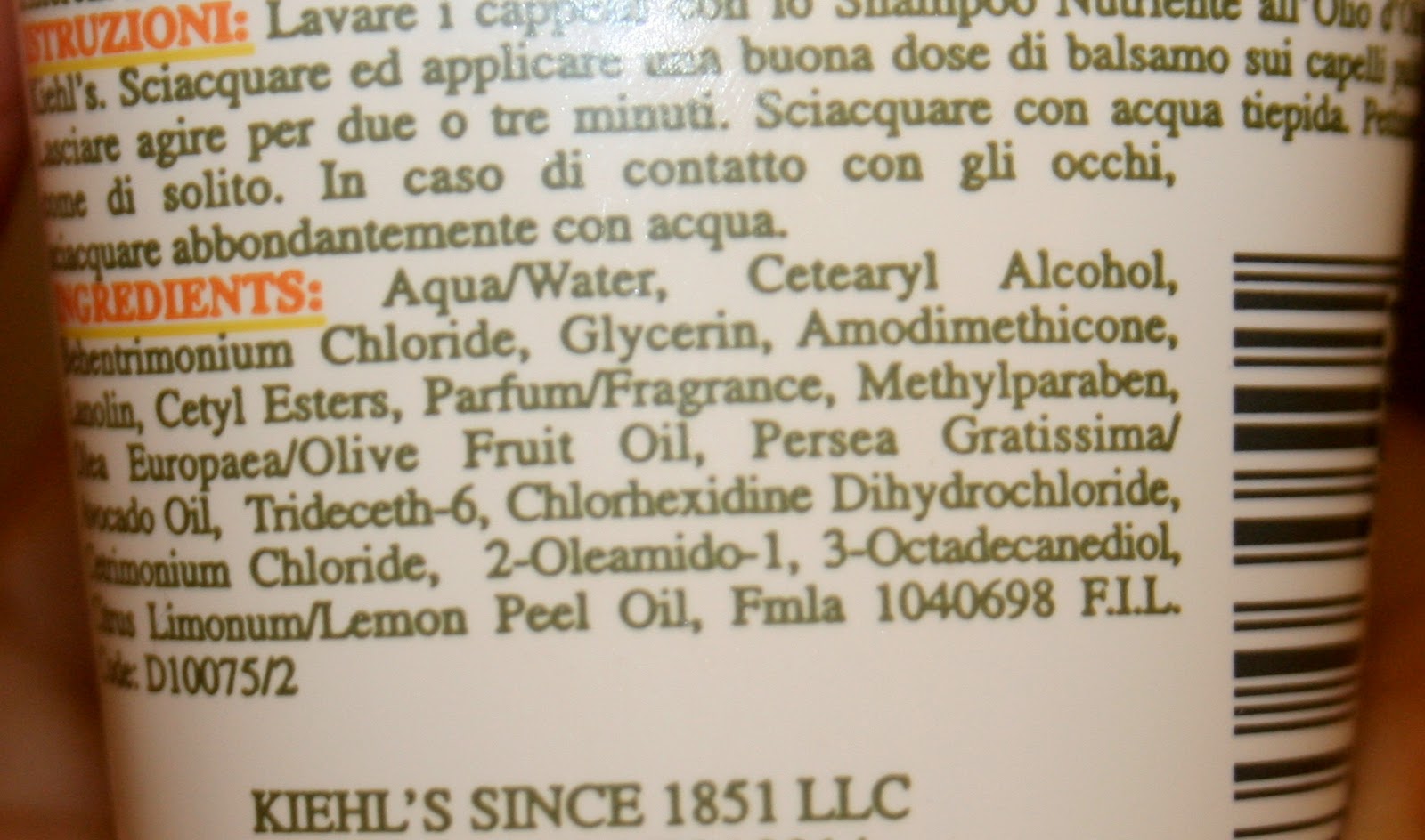 Makeup, Beauty and More Kiehl's Olive Fruit Oil Nourishing Conditioner