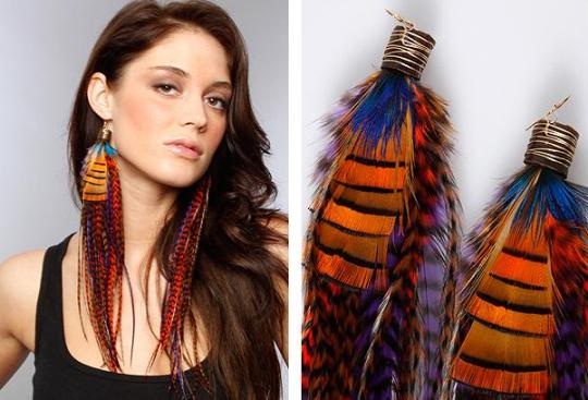 Tattoo: niciARTLINE Tattoo Indian Summer let's say you bought a cute pair of feather earrings and you like how they