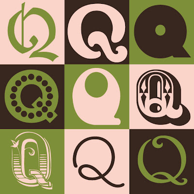 Inkblot Paper Designs: The Letter Q