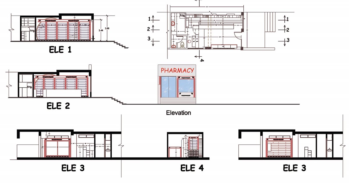 Archiecture Dalia Ahmed تصميم داخلى لصيدليه د ابراهيم النقراشى