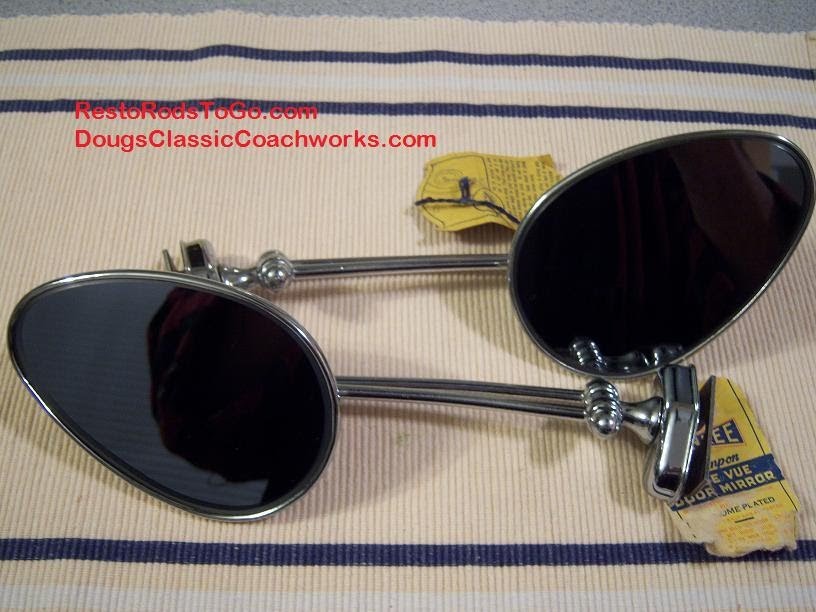 Hot Rod Mirrors, Tear Drop Style, and Original Resto Rods To Go