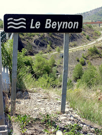 Pancarte le Beynon - R.D 1085 (Ex R.N 85) - Route Napoléon Vers le Beynon