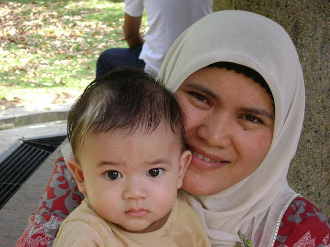 my mother and her son (mama dan adik