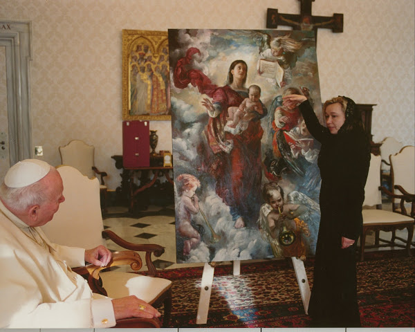 John Paul II with Our Lady of Light