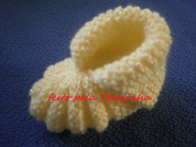 sapatinho de bebe trico facil