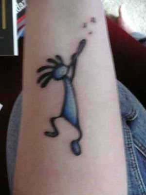 Dance pose kokopelli tattoo