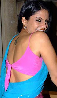 Mandira bedi back tattoo