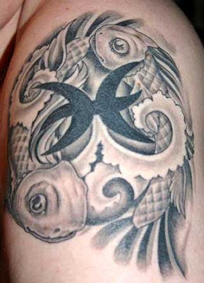 pisces tattoo on arm tattoo picture with black color and fullcolor