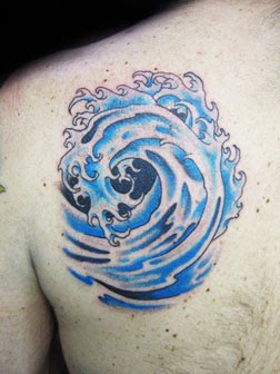 water tattoo design picture