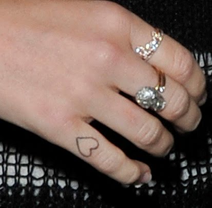 celebrity miley cyrus finger tattoo design