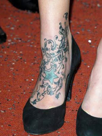 fearne cotton foot tattoo design
