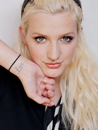Celebrity on Jeremy  Female Celebrity Wrist Tattoo Designs