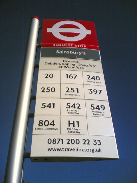 England Bus Stop