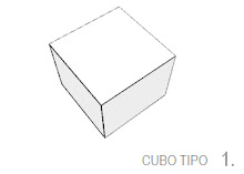 Mobiliario de piedra de cantera semitrabajada en forma de cubo