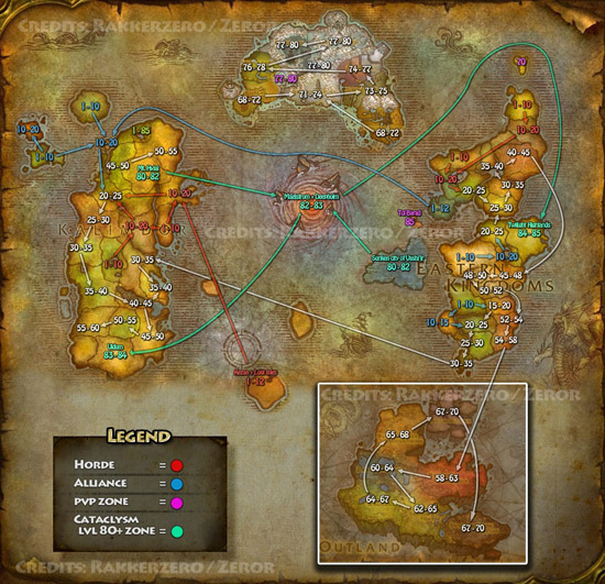 World+of+warcraft+map